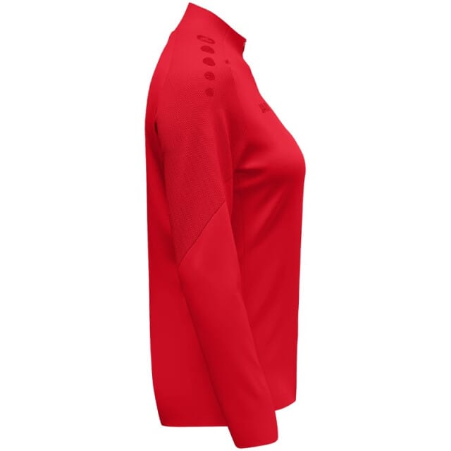 Jako Light Flow Ziptop Dames - Rood | Maat: M