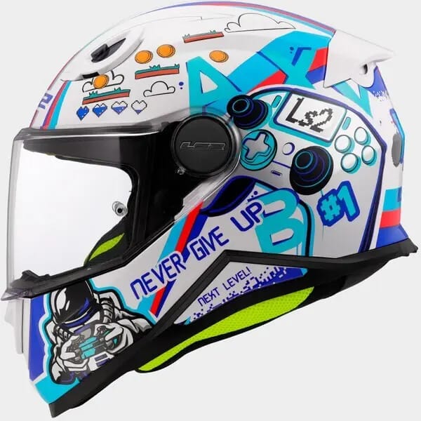 LS2 FF812 Kid Next Level Wit Kinder Integraalhelm - Helm
