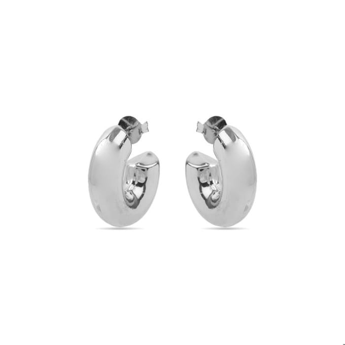 Luxenter oorbellen met zilveren afwerking - Meibe