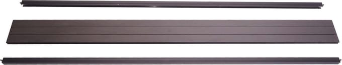 Eindset voor WPC privacyscherm Sarthe, eindprofiel windscherm, aluminium paal ~ 180cm, antraciet