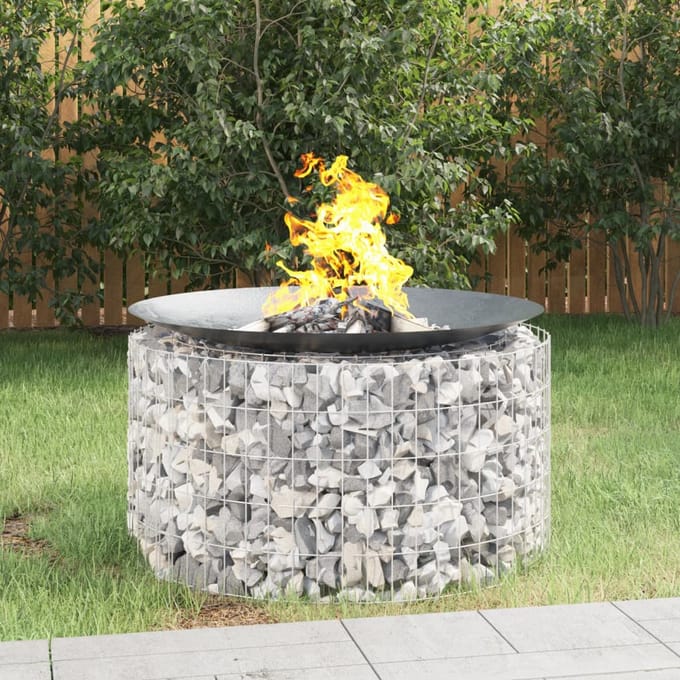vidaXL - Schanskorf - vuurplaats - Ø - 100 - cm - gegalvaniseerd - ijzer