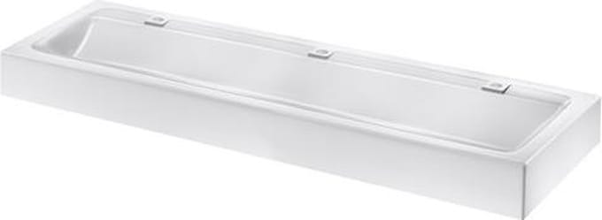 MINERALCAST collectieve wastafel wandmodel 1800 mm