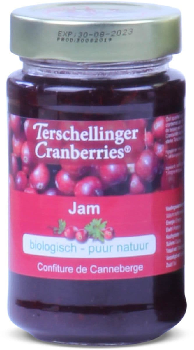 Terschellinger Cranberry Jam Biologisch 6 x 250g