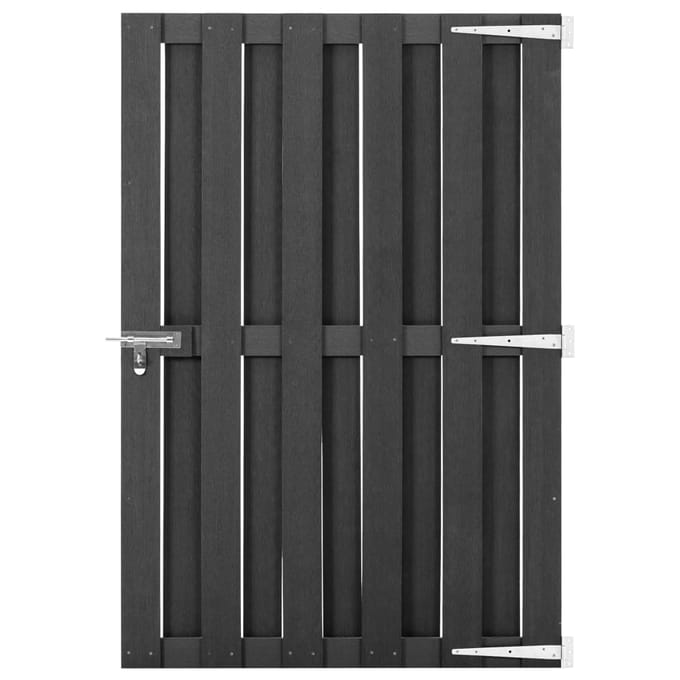 Portail de Jardin en WPC 100 x 150 cm Gris