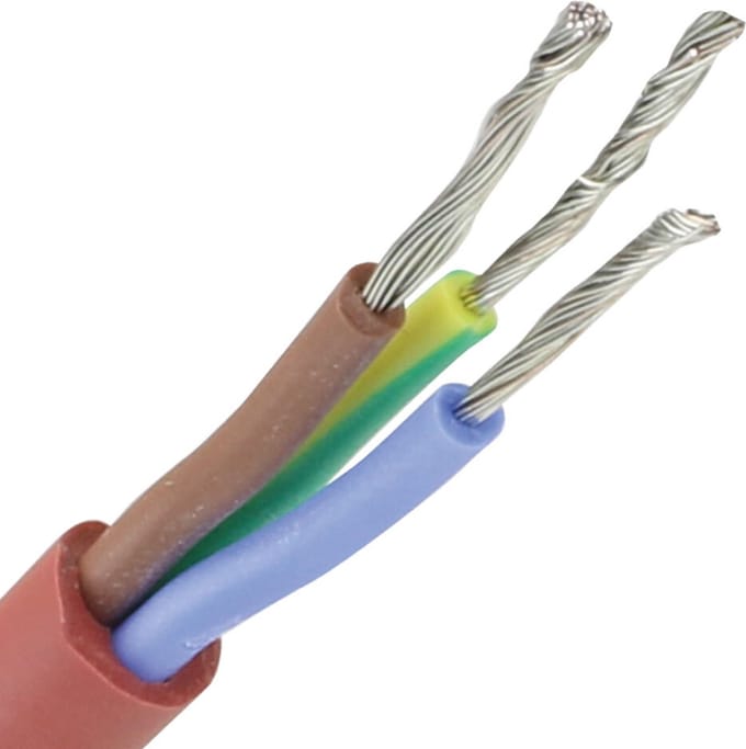 Siliconenkabel SiHF 3x1mm² per rol 100 meter
