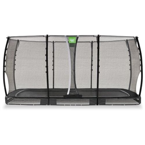 EXIT Allure Classic Trampoline 244x427cm - Inground - Ingraaftrampoline - Rechthoekig - Voor Kinderen - Zwart