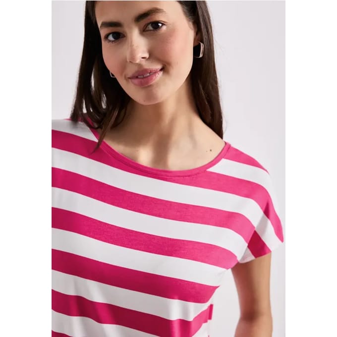 Shirt met korte mouwen, ronde hals en print