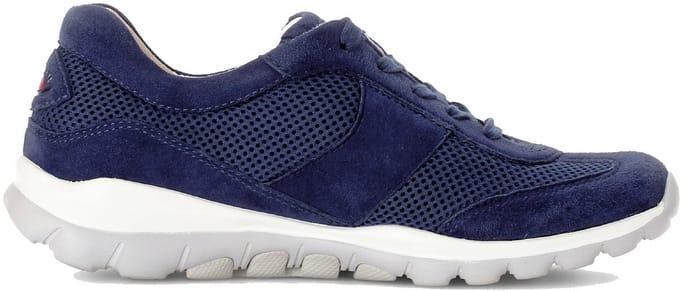 Gabor rollingsoft sensitive 86.966.36 - dames rollende wandelsneaker - Blauw - maat 42 (EU) 8 (UK)