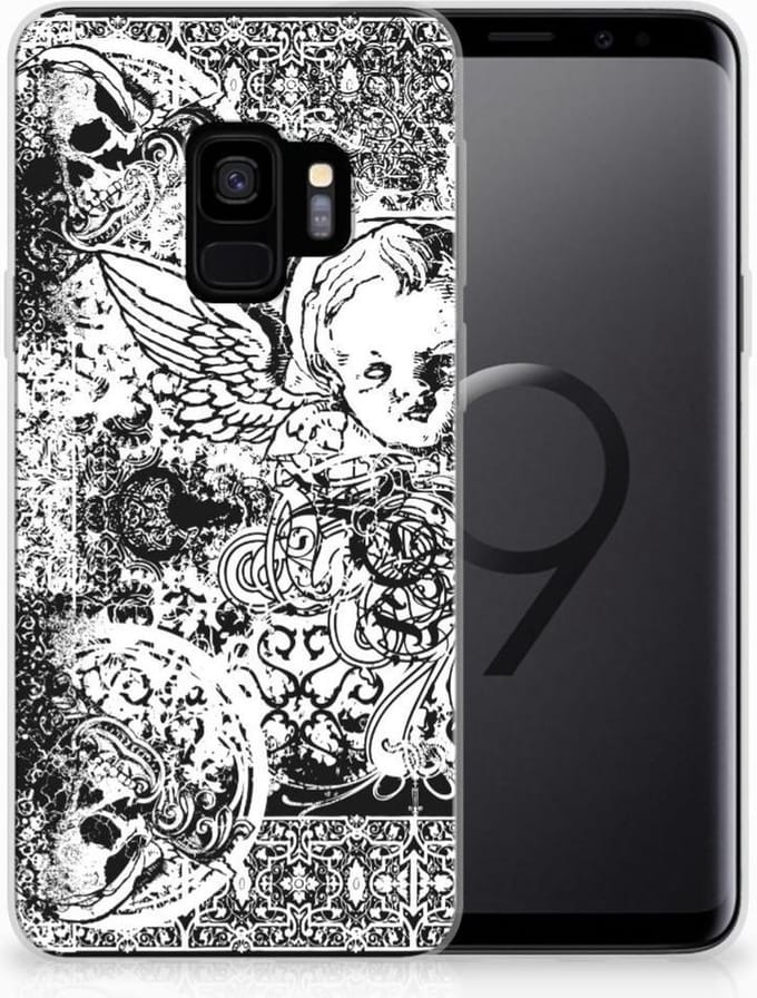 Silicone Back Case Samsung Galaxy S9 Skulls Angel