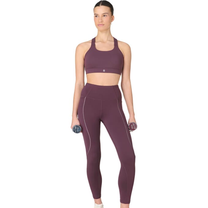 Sweaty Betty Power Medium Support Bra - Naadloos PAARS - Maat M