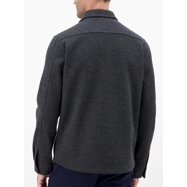 Lerros - Overshirt - Heren - L - 485 CLASSIC NAVY - Polyester - 25O1288