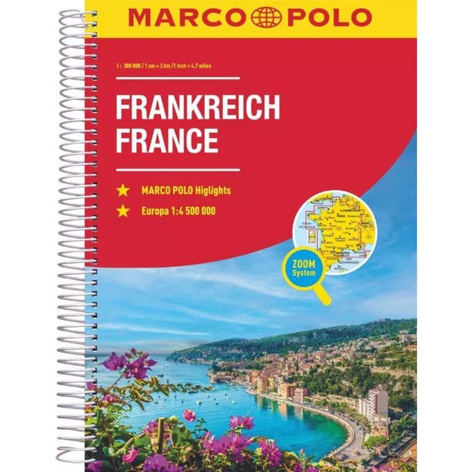 Marco Polo wegenatlas Frankrijk