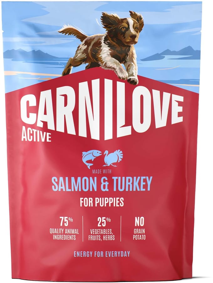 1,5 kg Carnilove active puppy salmon / turkey hondenvoer