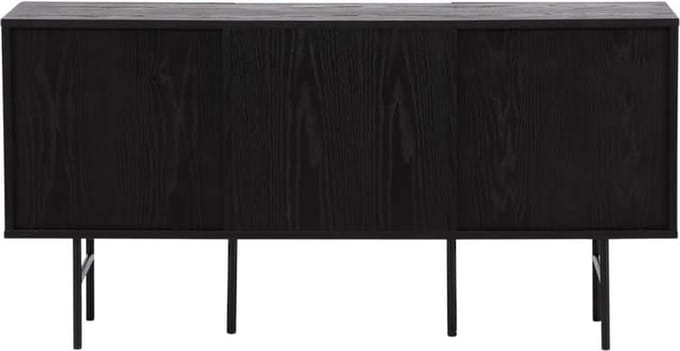 Björkön dressoir 3 deuren zwart.