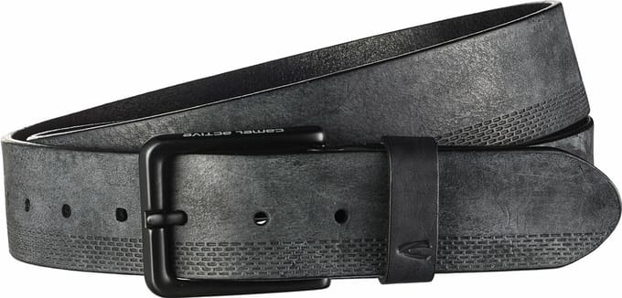 camel active Riem van nubuckleer - Maat menswear-L - Schwarz