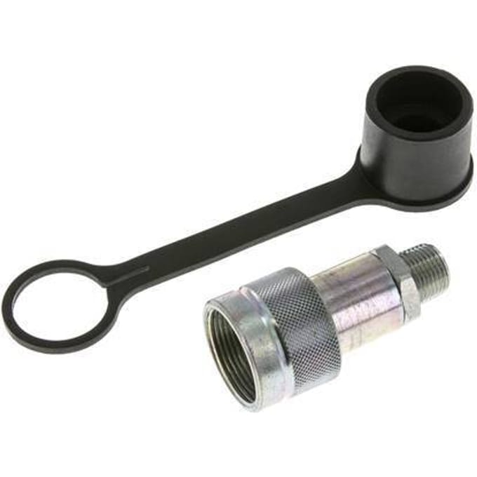 Stalen Hydraulische Koppeling Snelkoppeling 3/8 inch NPT buitendraad Stofkap