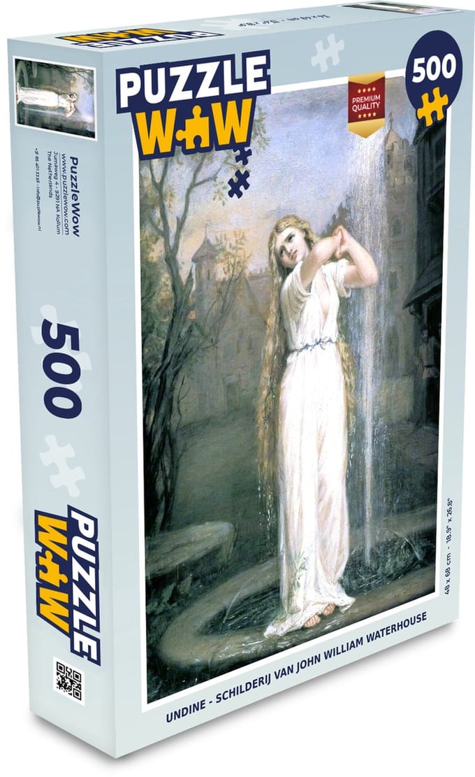 Puzzel Undine - schilderij van John William Waterhouse - Legpuzzel - Puzzel 500 stukjes