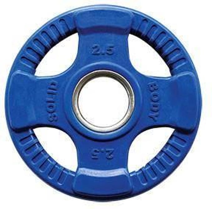 Body-Solid Gekleurde Rubberen Olympische Halterschijven 50 mm ORCK - per stuk