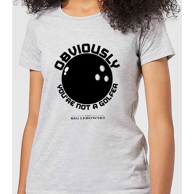 The Big Lebowski Obviously You're Not A Golfer Dames T-shirt - Grijs - M