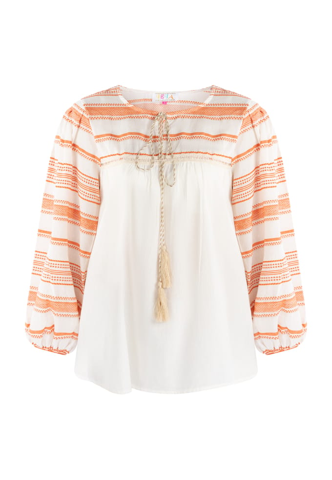 IZIA Blouse Dames oranje