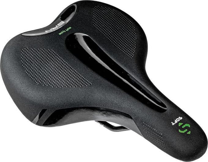 Zacht fietszadel BRN Dames comfortabele en ergonomische zit