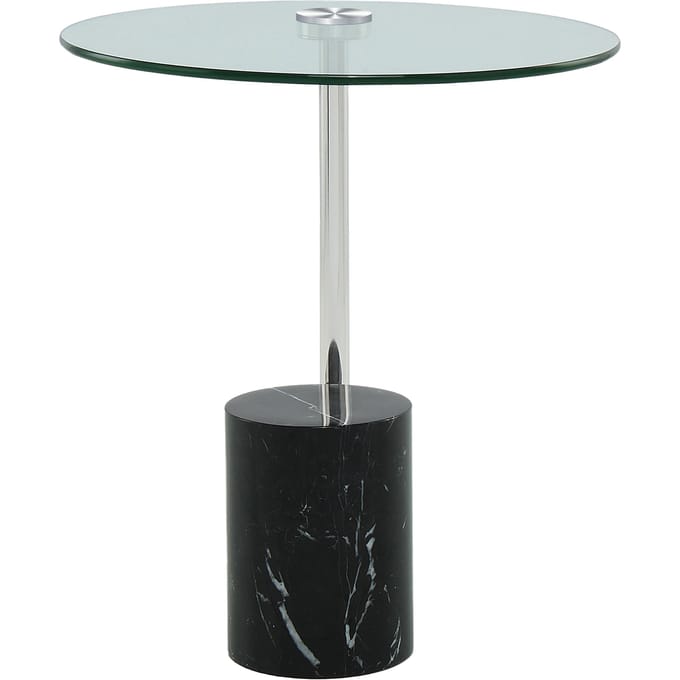 Bijzettafel Rosario 500 Zilver / Zwart