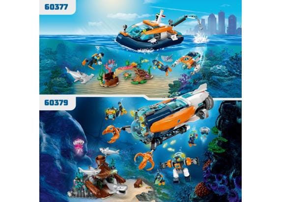 LEGO City Duikboot voor Diepzeeonderzoek Onderwater Set - 60379