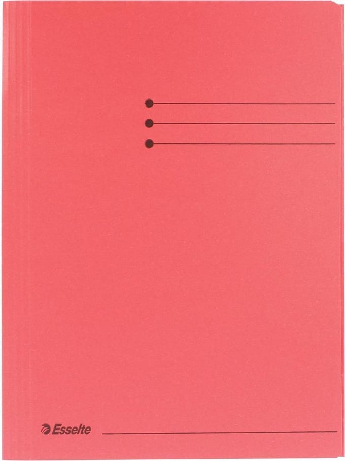 100x Esselte dossiermap rood, A4