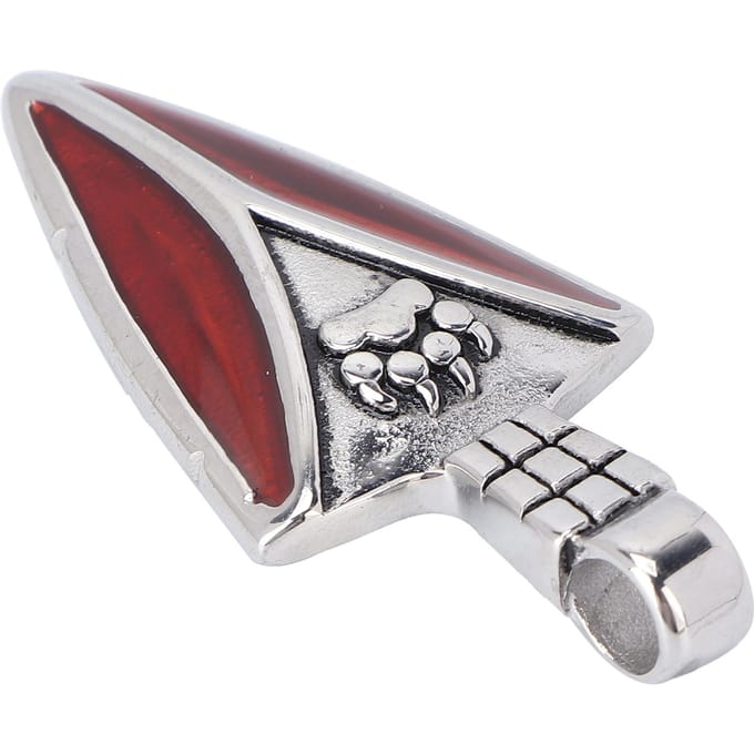 Étiquette de remplacement de fermeture éclair Pendentif breloque en acier titane Accessoires de vêtements DIY pour senior white