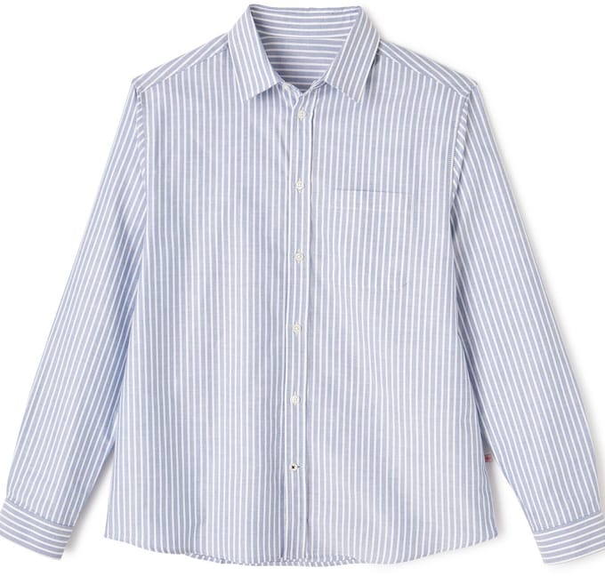 Damart - Overhemd gestreept Oxford. - Heren - Blauw - 41/42