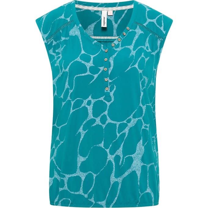Mouwloze damesblouse Ragwear Saltty Print