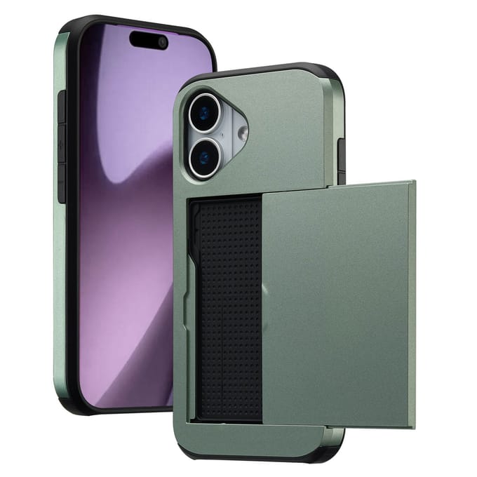 imoshion Hoesje met Pasjeshouder - Geschikt voor Apple iPhone 17 - Groen