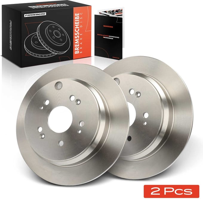 Frankberg 2x Remschijven Achteras voor Honda CR-V II RD