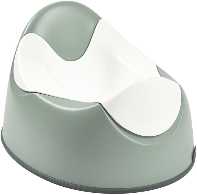 Béaba Ergonomisch Potje - Plaspotje voor de Zindelijkheidstraining vanaf 8 Maanden - Uitneembare Binnenpot om Snel te Legen - Antisliprand voor een Stabiele Stand - 3 Grepen en Draaghandvat - 28,5 x 21 x 33 cm - Groen