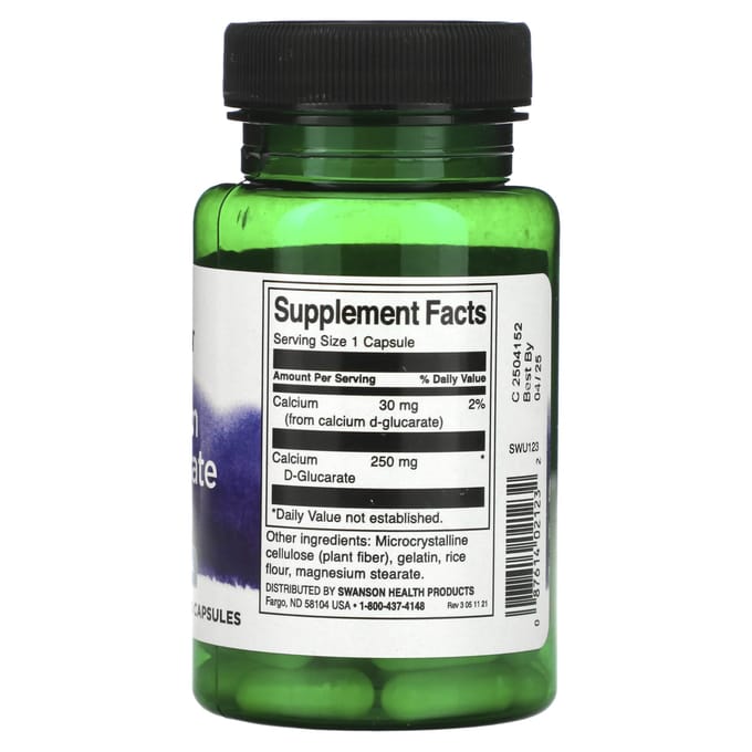 Calcium D-Glucaat, Detox, 2-in-1 Formule, 60 Capsules