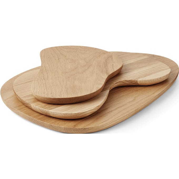 Ferm Living Cairn snijplank set van 3 - oak