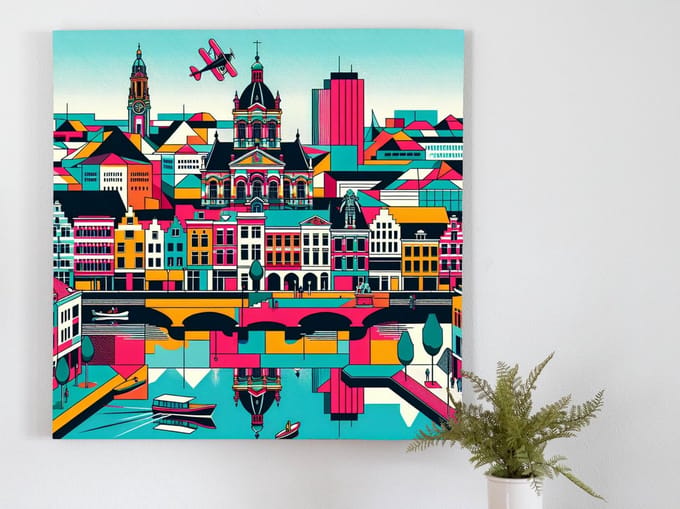 Kunstprint | Wanddecoratie | Canvas | 100 × 100 cm