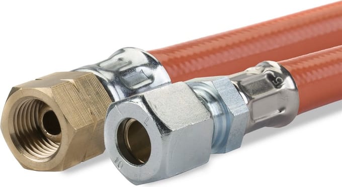 Gimeg gasslang pvc 1/4 inch links x 8/10 1 m