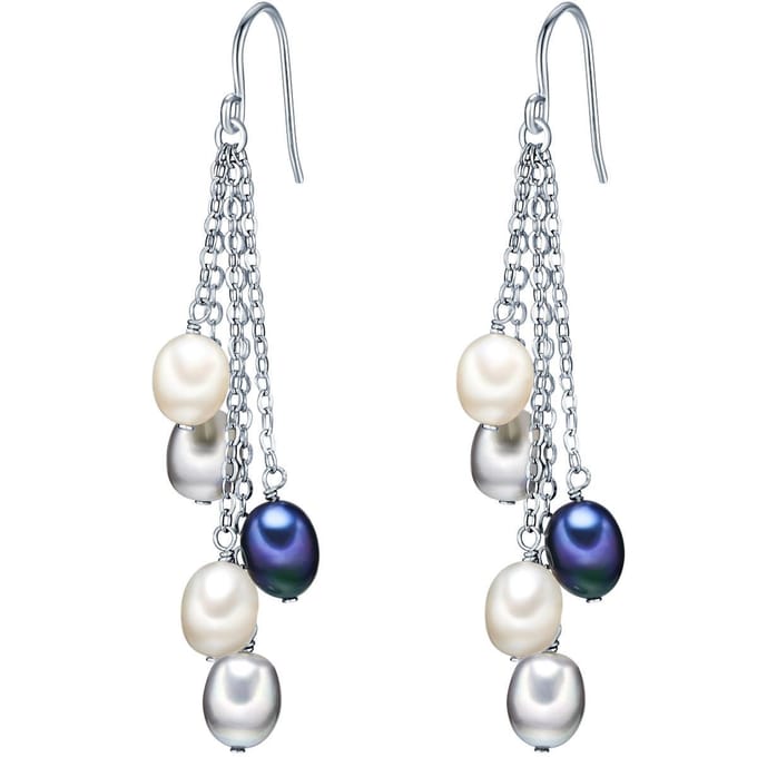 Valero Pearls Oorhanger - Sterling zilver - zilver