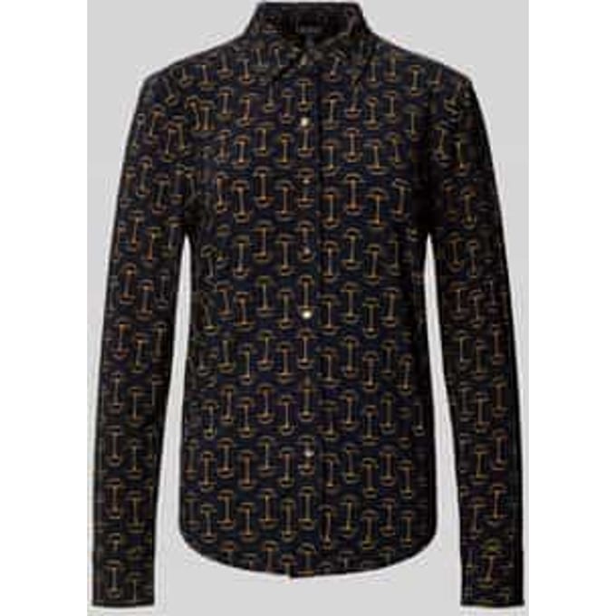Regular fit overhemdblouse met all-over print model 'DAQUANE'