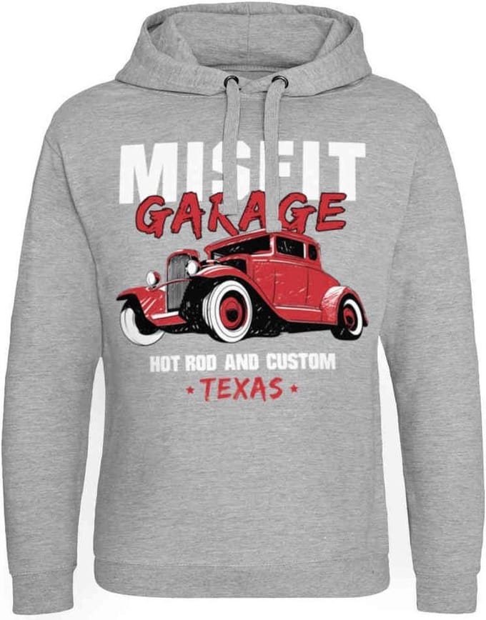 Misfit Garage Hoodie/trui -L- Hot Rod & Custom Grijs