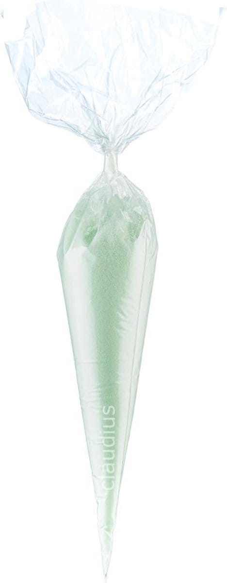 Scrubzout Eucalyptus - 300 gram in puntzak transparant- set van 6 stuks - Hydraterende Lichaamsscrub