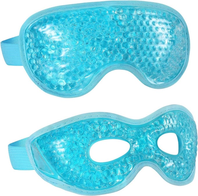SolidKeus - Set van 2 Koelende Oogmaskers met Gelbeads
