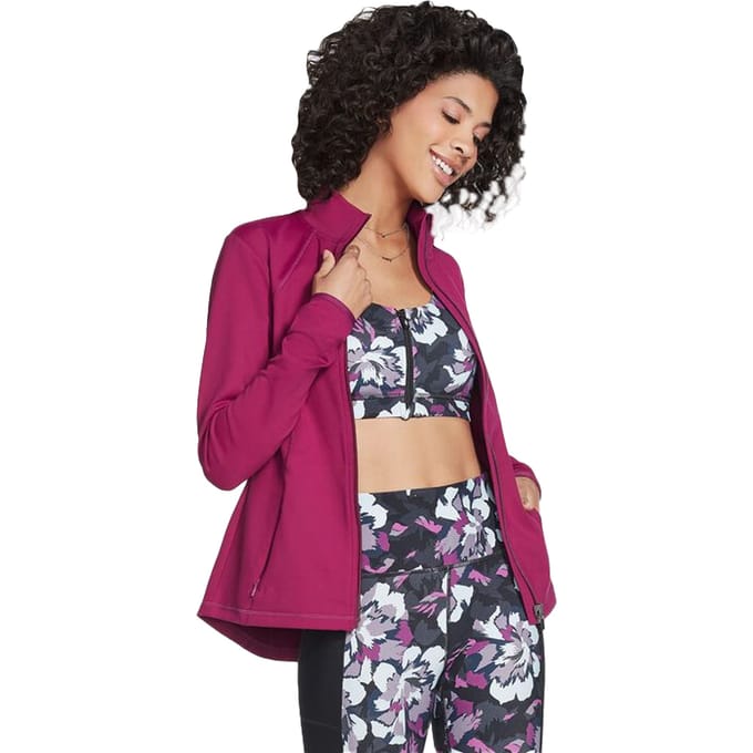 Skechers Dames/Dames Gowalk Mesh Jacket (Magenta)