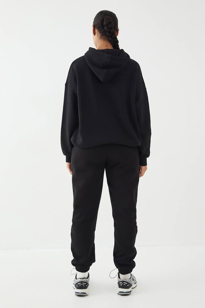Dames DSGN Studio Applique Oversized Hoodie | Zwart | Maat: Medium