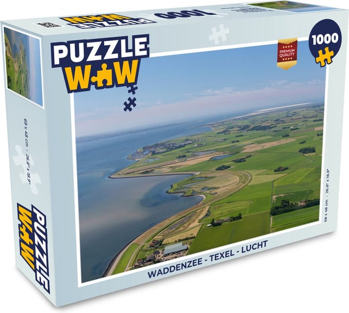 Puzzel Waddenzee - Texel - Lucht - Legpuzzel - Puzzel 1000 stukjes volwassenen