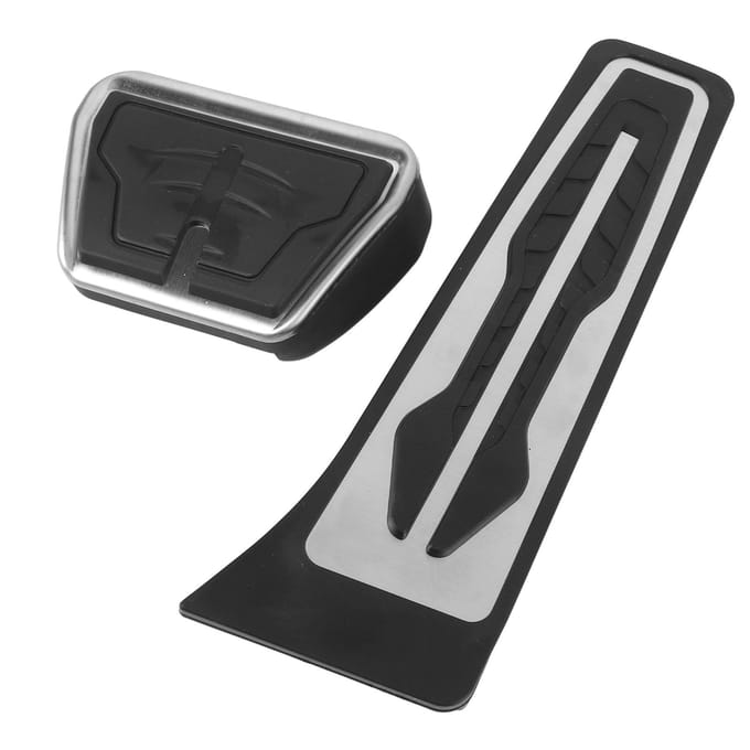 2 Stuks Rem- en Gaspedaal Cover Rubber Antislip Gebogen Ontwerp Voetpedaal Pad Set voor 1 2 3 4 5 white