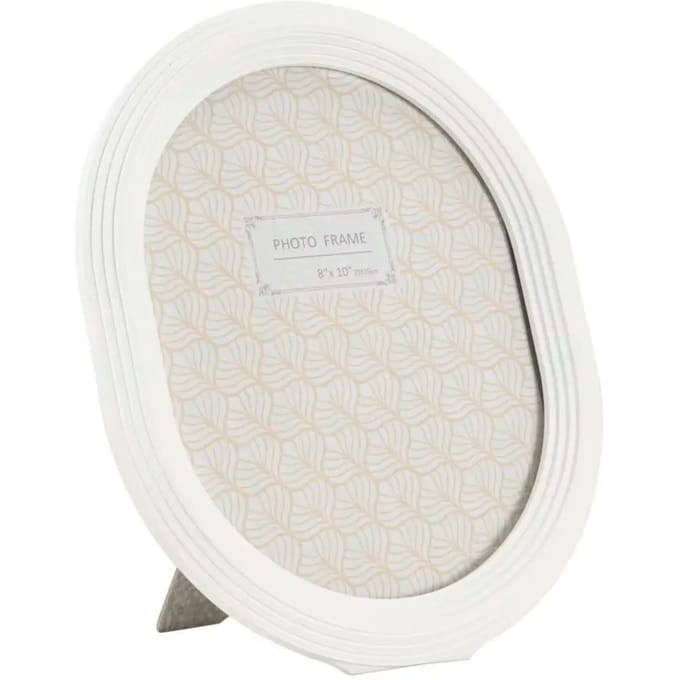fotolijsten ferretti Cadre photo ovale moderne blanc
