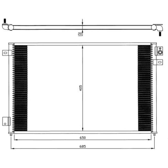 Condensator, airconditioning NRF 35567