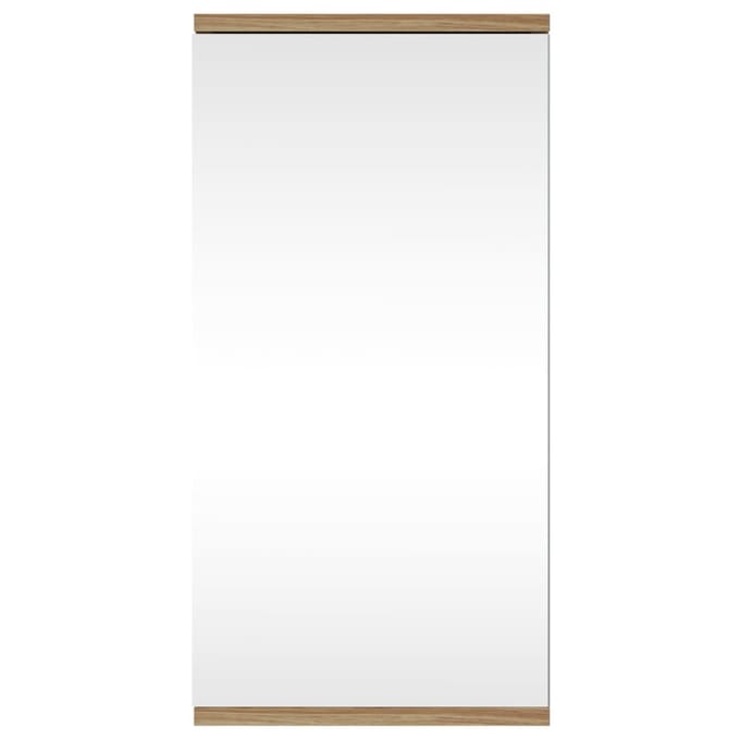vidaXL - Badkamerkast - met - spiegel - 30x24x60 - cm - eikenkleurig
